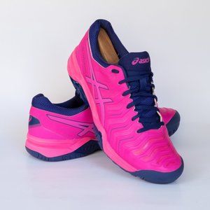 Asics Gel Challenger 11 Women's Sneakers, E753Y, Hot Pink / Navy Blue, Size 8.5